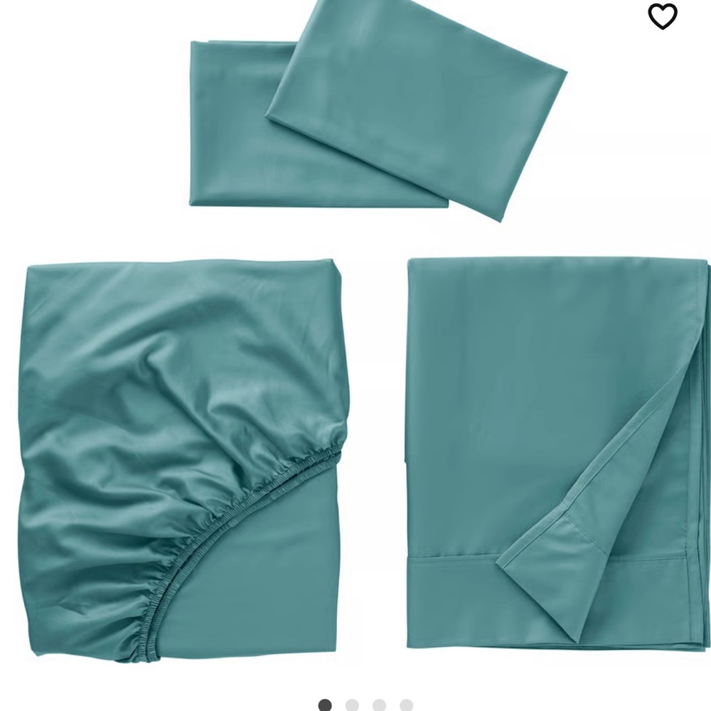IKEA Teal Bedding Sheets Set
